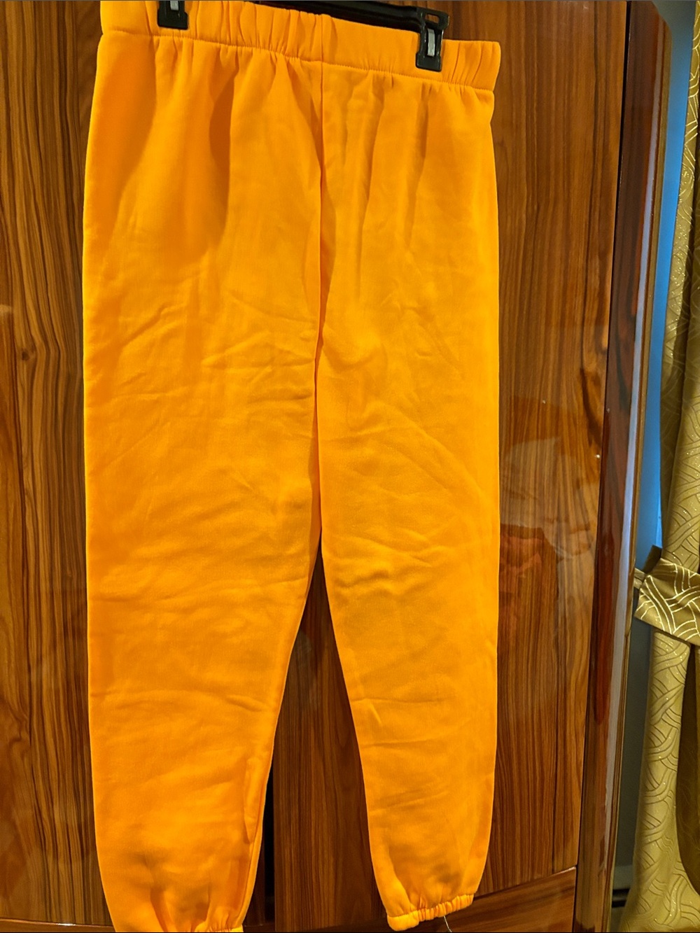 Orange Kids Elastic Waist Sweatpants
